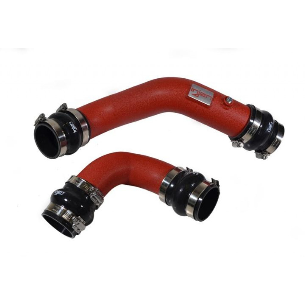 Injen For Honda Civic Type-R 17-19 Aluminum Intercooler Piping Kit - Wrinkle Red | (TLX-injSES1582ICPWR-CL360A70)