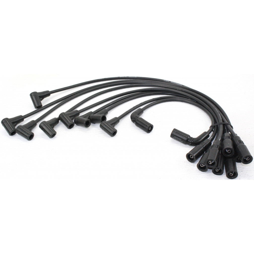 For Chevy K1500 / K2500 / K3500 Spark Plug Wire 1996 97 98 99 2000 | Black Finish | Set of 8 | 12192364 (CLX-M0-USA-REPC504802-CL360A71)