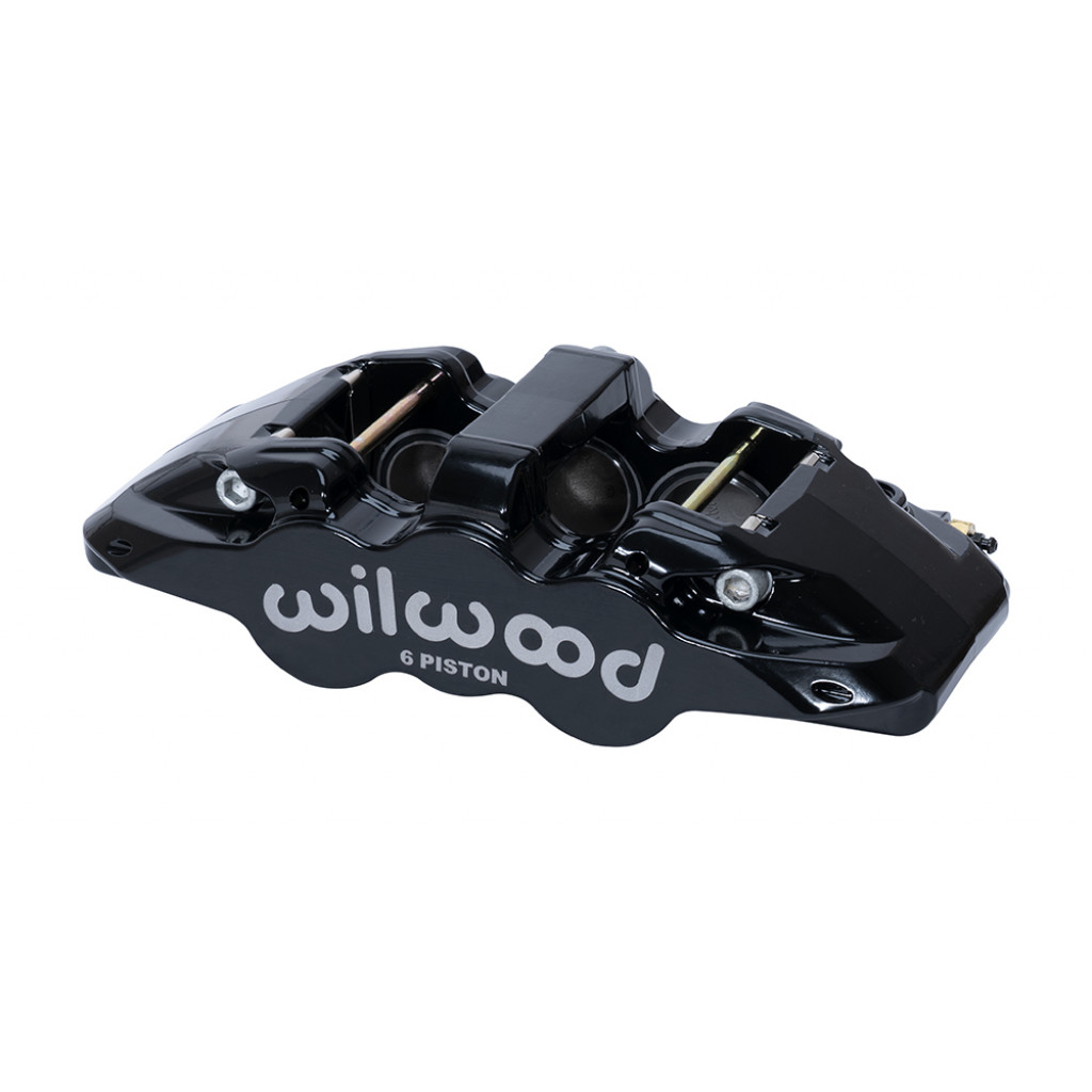 Wilwood Caliper Aero6-DS Forged Six 6.52in Piston 1.25in Rotor Black | Piston Caliper (TLX-wil120-15526-BK-CL360A70)