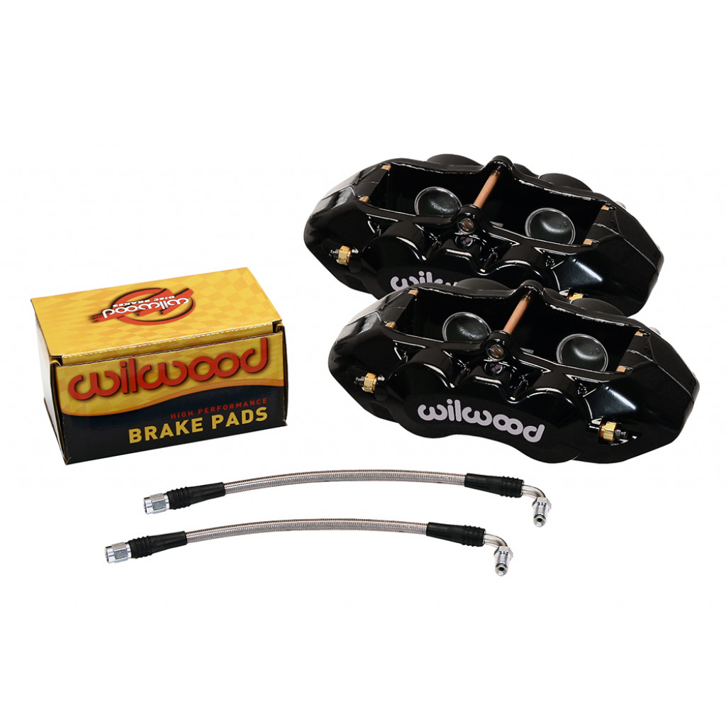 Wilwood For Chevy Corvette C2/C3 1965-1982 Caliper Brake Kit D8-4 - Rear Black | (TLX-wil140-10790-BK-CL360A70)