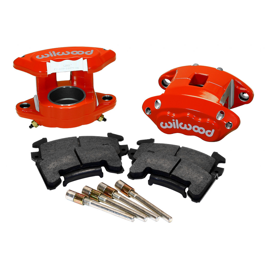 Wilwood Caliper Brake Kit D154 Front - Red 2.50in Piston - 1.04in Rotor | (TLX-wil140-12097-R-CL360A70)