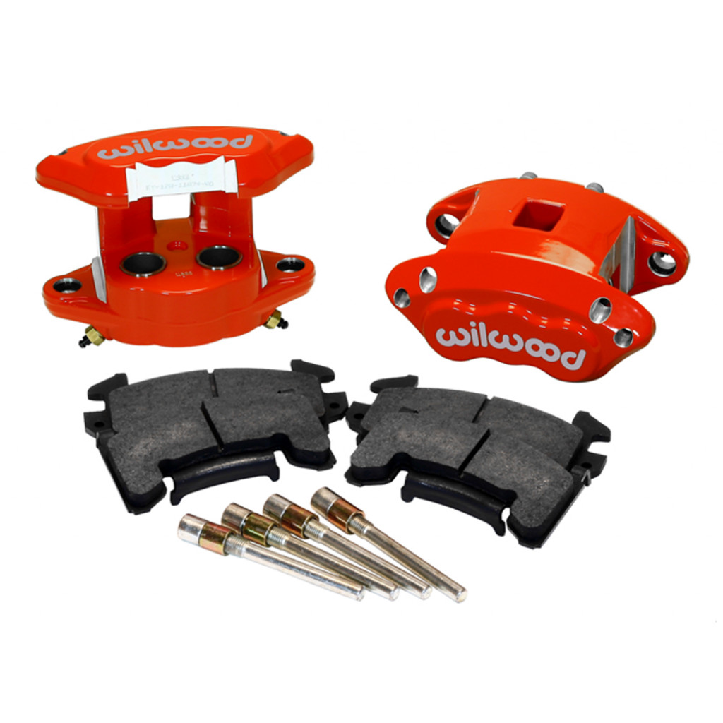 Wilwood Caliper Brake Kit D154 Rear - Red 1.12 / 1.12in Piston - 1.04in Rotor | (TLX-wil140-12101-R-CL360A70)