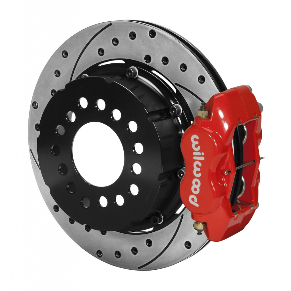 Wilwood For Ford Brake Kit Dynalite Forged P/S Rear Drilled Red New Big 2.50in | Offset (TLX-wil140-2118-DR-CL360A70)