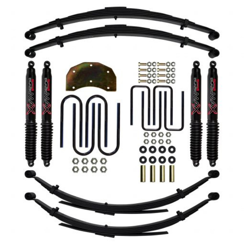 Skyjacker For Ford F-250 HD 1986-1997 Suspension Lift Kit 6 Inches | w/ Black Max Shock (TLX-skyF860MKS-B-CL360A71)