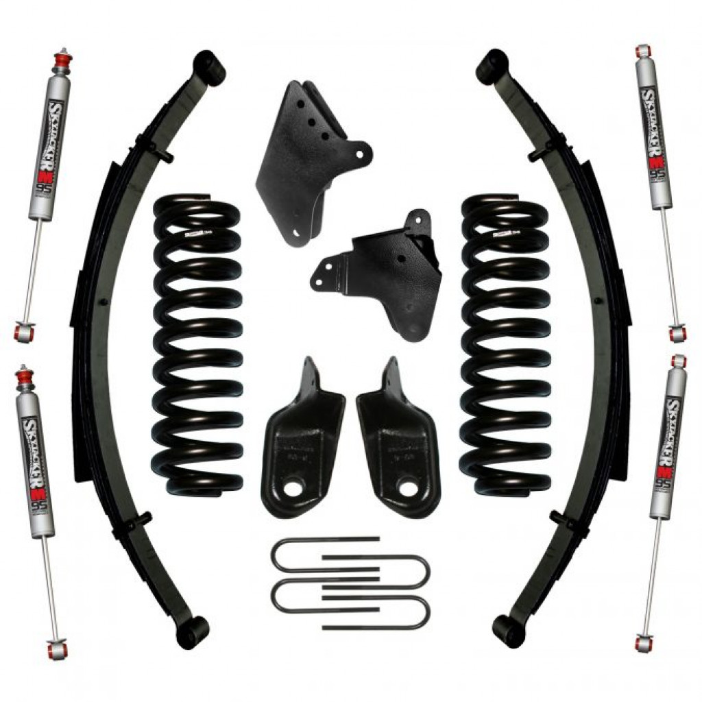 Skyjacker For Ford Bronco 80-96 Suspension Lift Kit 4WD w/ M95 Performance Shock | 4 inch (TLX-sky184BKS-M-CL360A70)