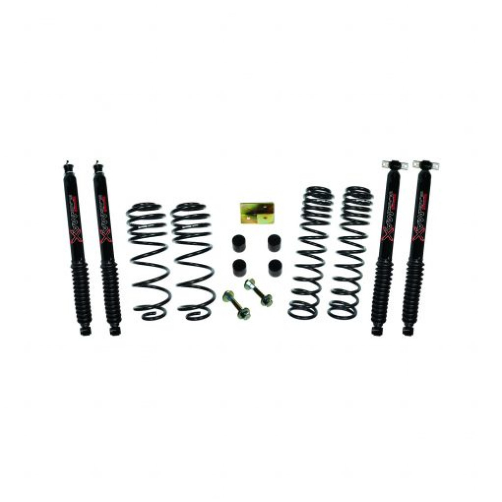 Skyjacker For Jeep Wrangler 1997-2006 Dual Rate Long Travel Lift Kit 2.5 Inches | w/ Black Max Shocks (TLX-skyTJ25BPBLT-CL360A70)