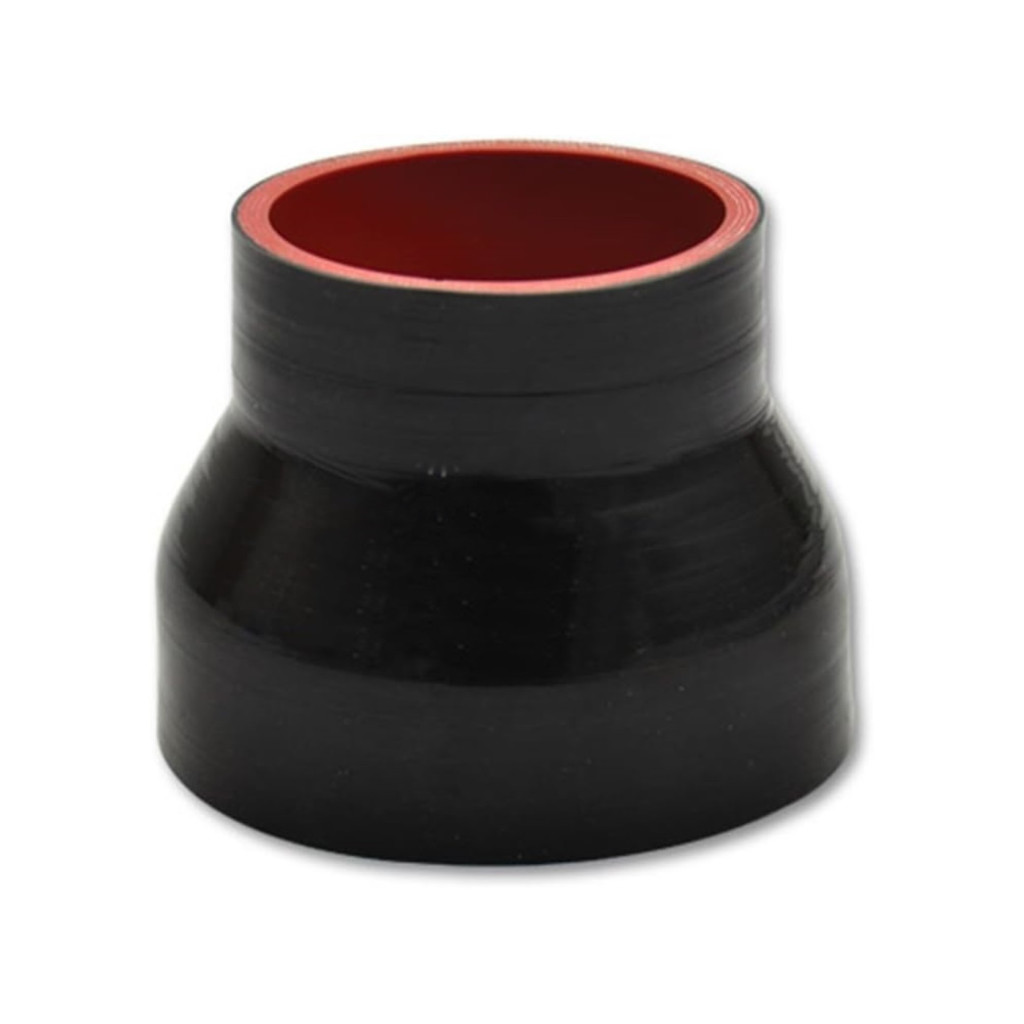 Vibrant For 4 Ply Reinforced Silicone Transition Connector - 2in I.D. (Black) | x 2.5in I.D. x 3in Long (TLX-vib2766-CL360A70)