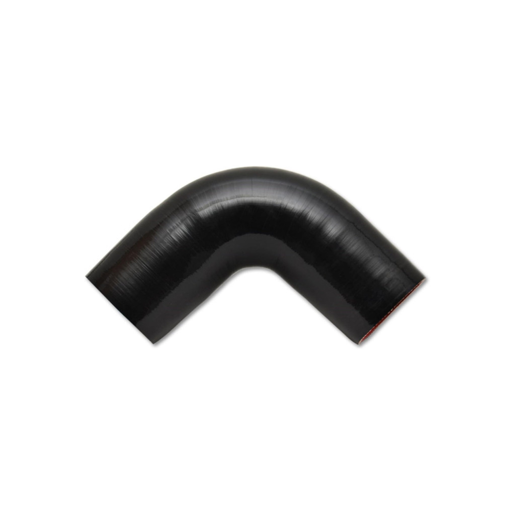 Vibrant For 4 Ply Reinforced Silicone Elbow Connector - 4in ID. 90 Deg Elbow | (Black) (TLX-vib2746-CL360A70)