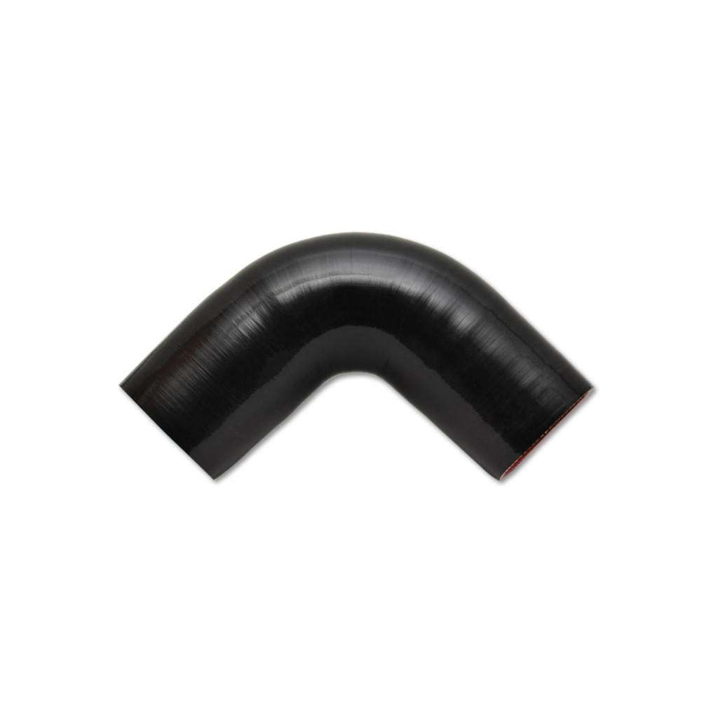 Vibrant For 4 Ply Reinforced Silicone Elbow Connector - 3.5in I.D 90 Deg Elbow | (Black) (TLX-vib2745-CL360A70)