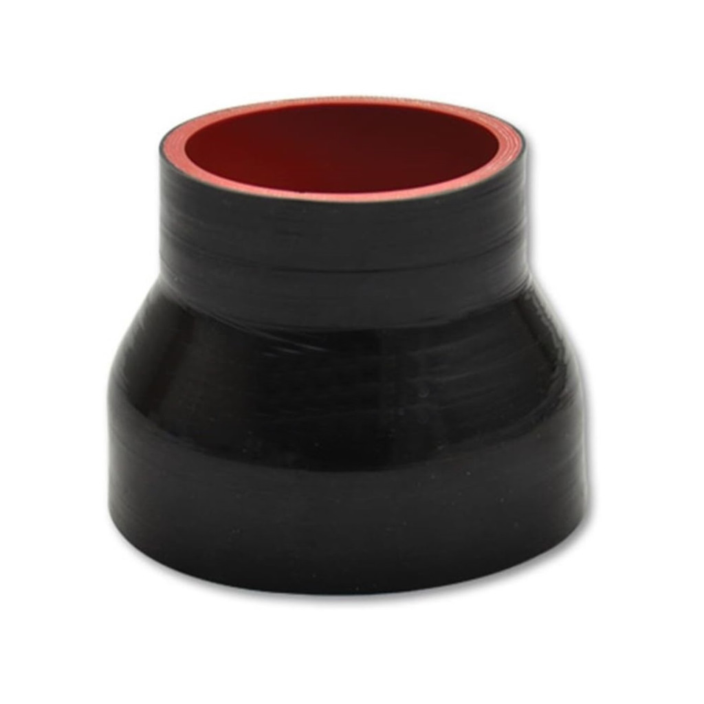 Vibrant For 4 Ply Reinforced Silicone Transition Connector - 2.5in I.D (Black) | x 3.25in I.D. x 3in Long (TLX-vib2761-CL360A70)