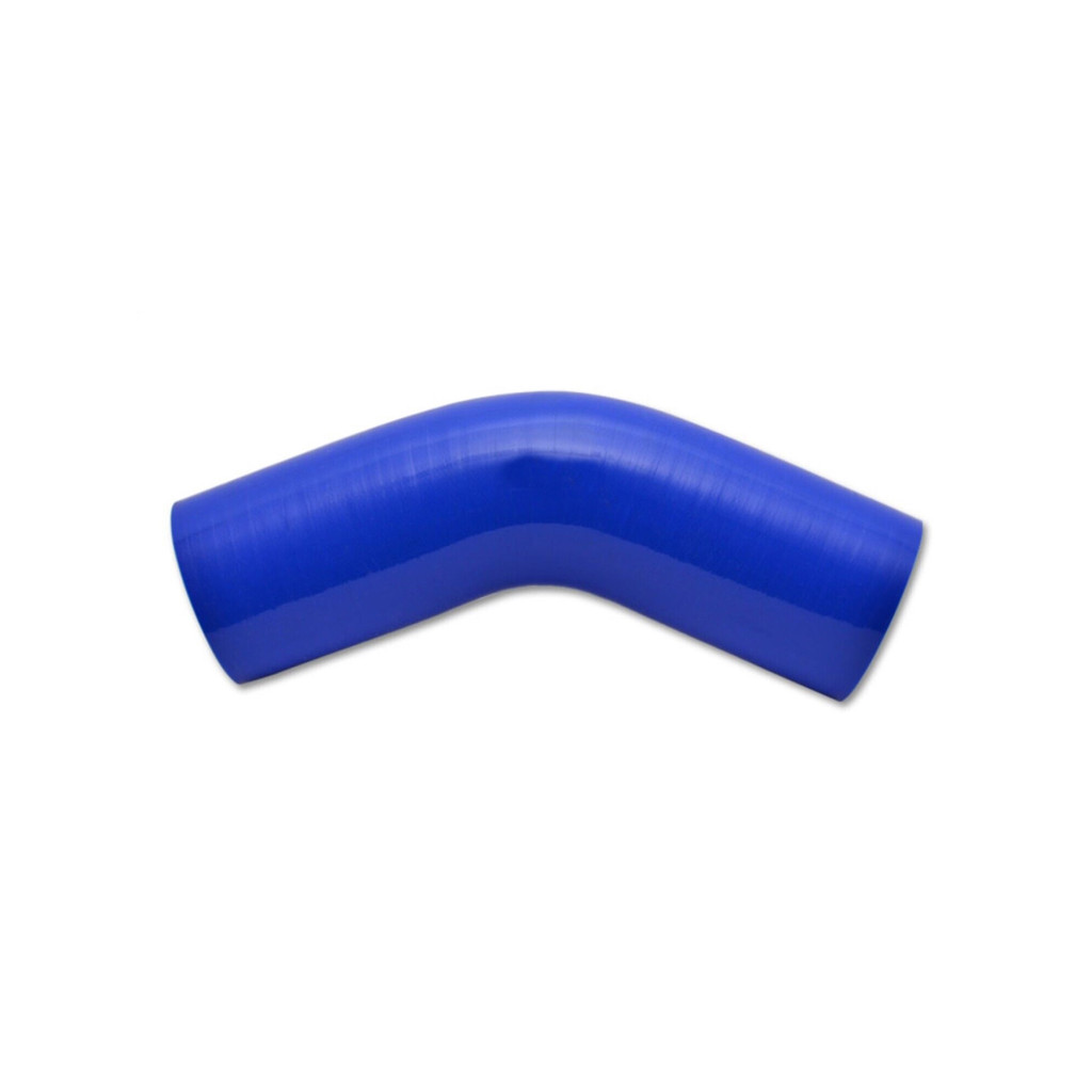 Vibrant For 4 Ply Reinforced Silicone Elbow Connector - 3in ID. 45 Deg Elbow | (Blue) (TLX-vib2754B-CL360A70)