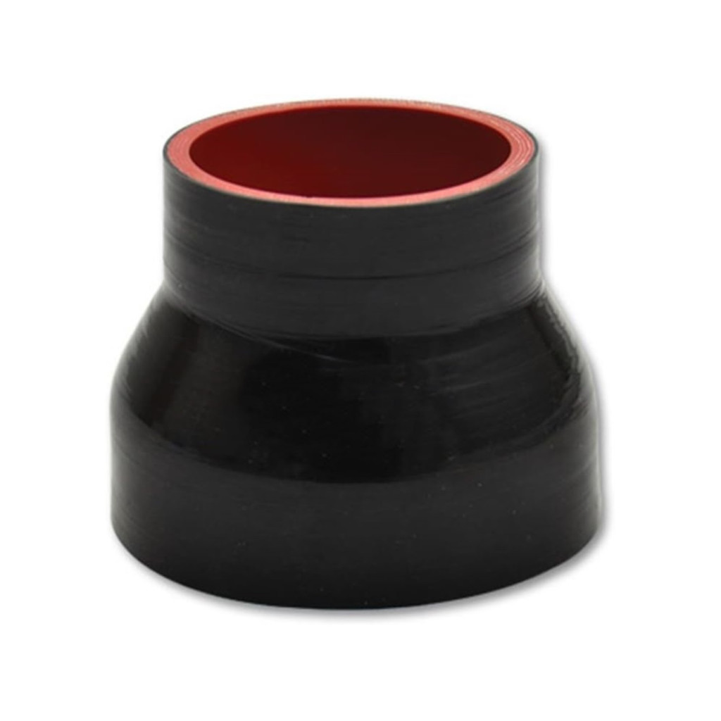 Vibrant For 4 Ply Reinforced Silicone Transition Connector - 3.25in I.D. (Black) | x 3.5in I.D. x 3in Long (TLX-vib2835-CL360A70)