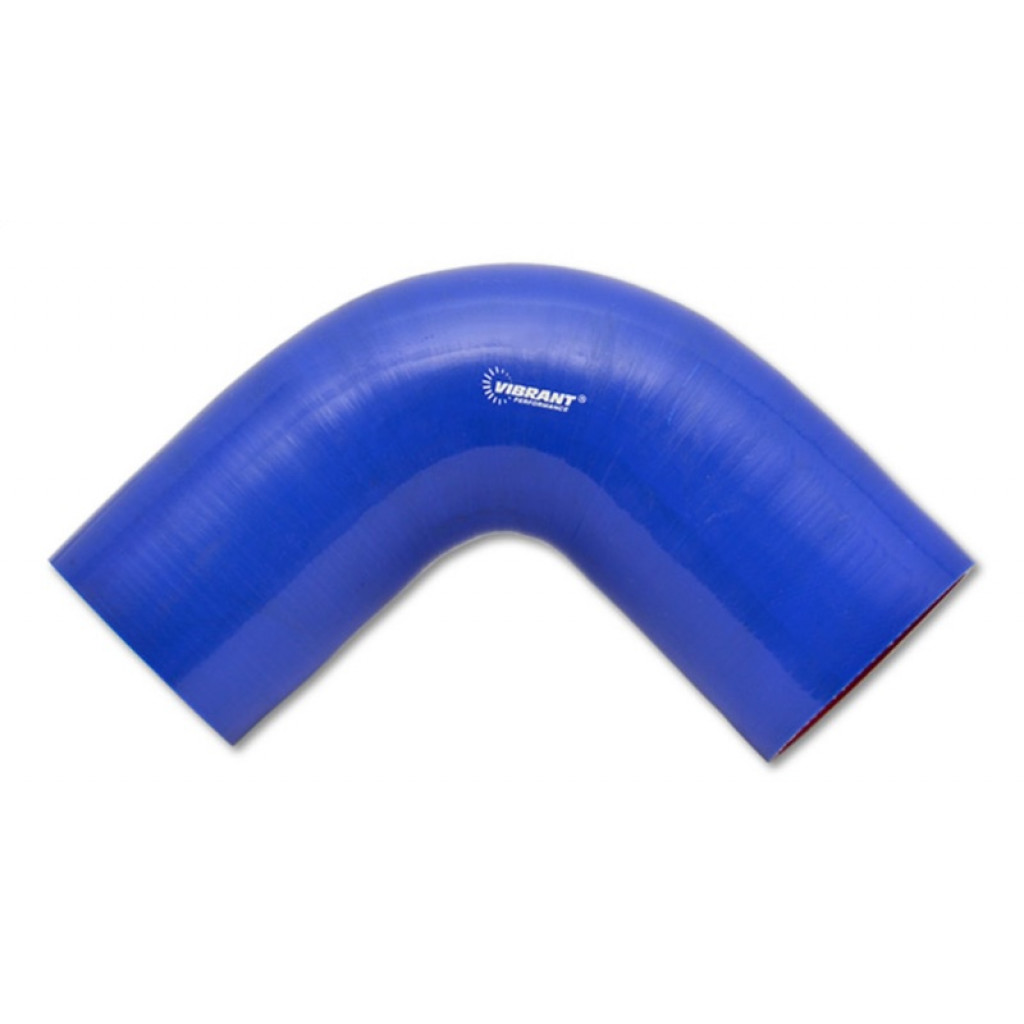 Vibrant For 4 Ply Reinforced Silicone Elbow Connector | 2.75in I.D. 90 Deg Elbow | (Blue) (TLX-vib2743B-CL360A70)