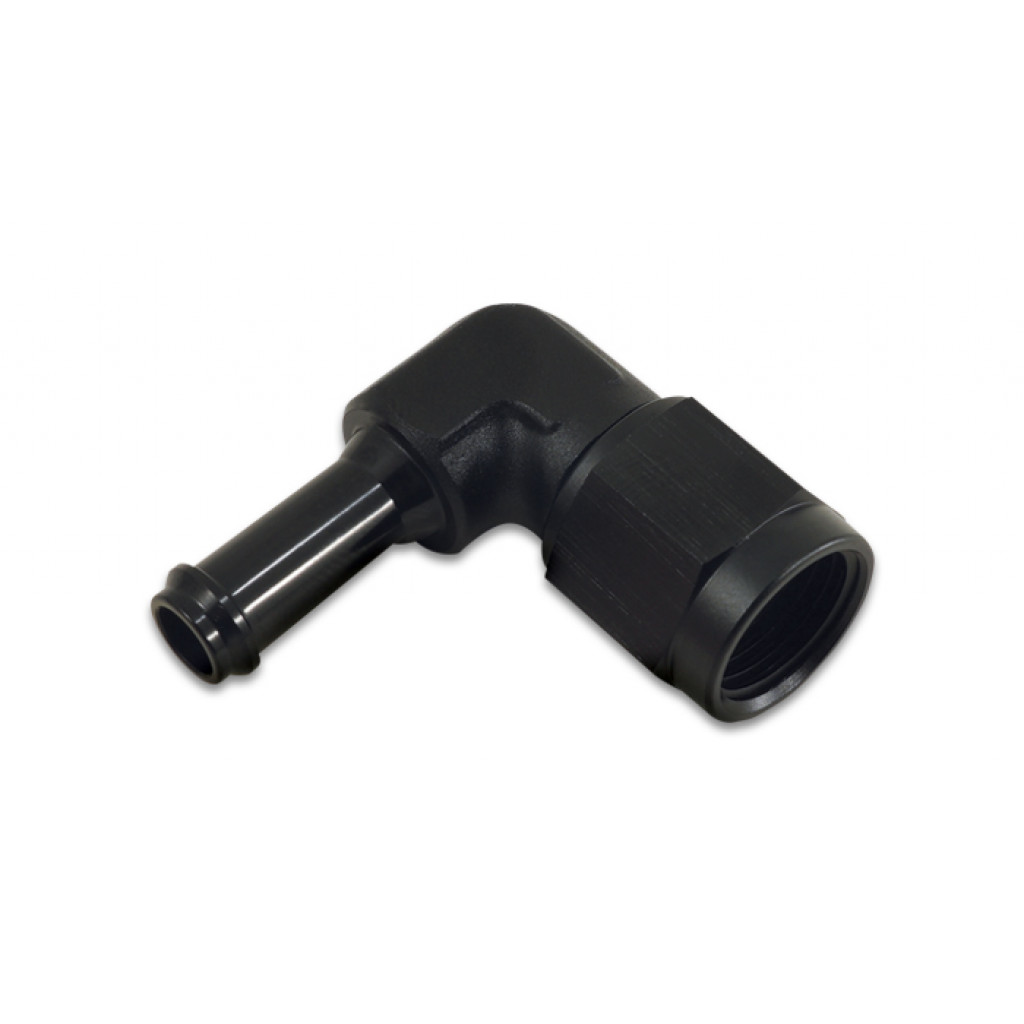 Vibrant For Female 6AN to 5/16in Hose Barb 90 Degree Adapter Fitting | Anodized Black (TLX-vib12025-CL360A70)