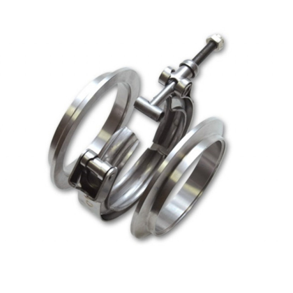 Vibrant AL V-B Flange Assembly 3.5in OD Tubing w/2 AL V-B Flanges 1 SS V-B Clamp | V-B Clamp (TLX-vib11492-CL360A70)