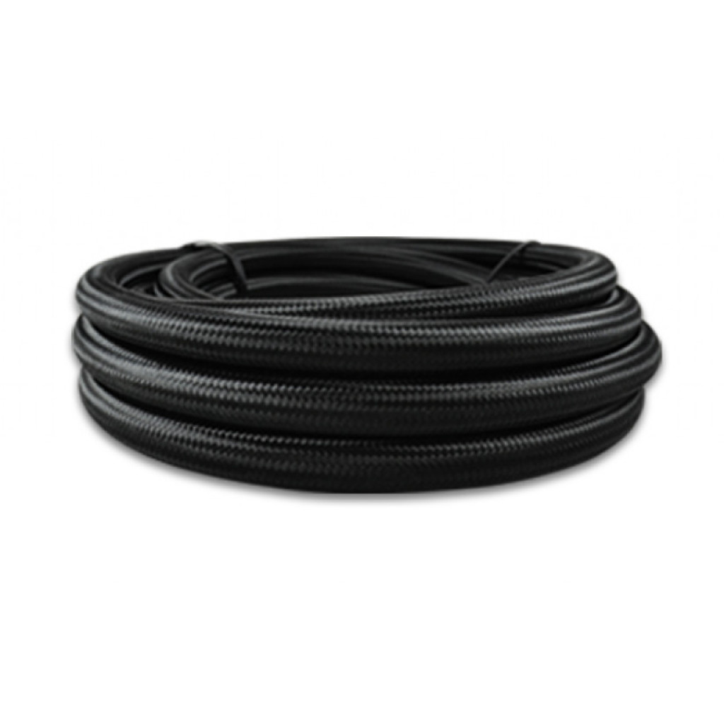 Vibrant Flex Hose | -4 AN | Black Nylon Braided | w/ PTFE Liner | 20FT long | (TLX-vib18974-CL360A70)