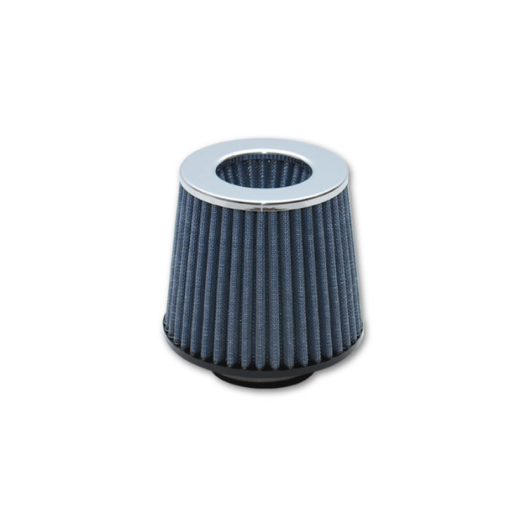 Vibrant For Open Funnel Perf Air Filter | Chrome Filter Cap | (5in Cone O.D. x 5in Tall x 2.75in inlet I.D.) (TLX-vib1923C-CL360A70)