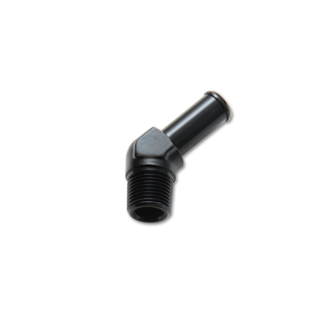 Vibrant For Barb Straight Fitting Adapter | Aluminum | 3/8 NPT to 1/2in 45 Deg | (TLX-vib11222-CL360A70)