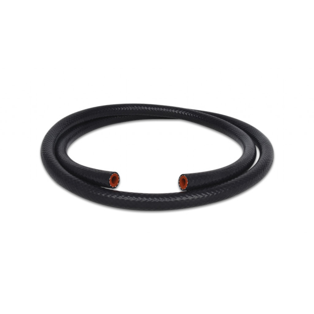 Vibrant For 1/4in (6mm) I.D. x 5 ft. Silicon Heater Hose reinforced - Black | (TLX-vib20405-CL360A70)