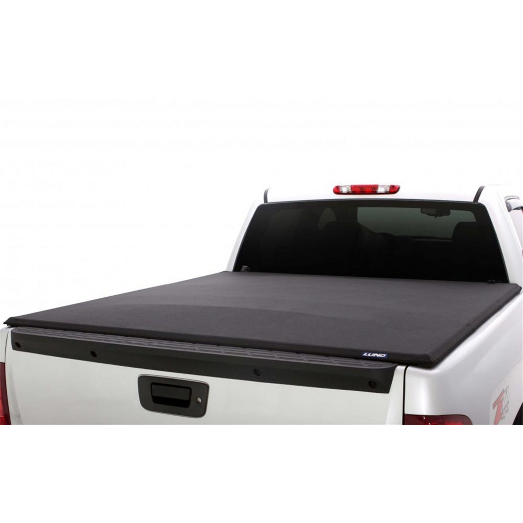 Lund Tonneau Cover For Chevy Silverado 3500 HD 2015-2019 | Black | (6.5ft Bed) | Genesis Elite Tri-Fold (TLX-lnd958193-CL360A73)