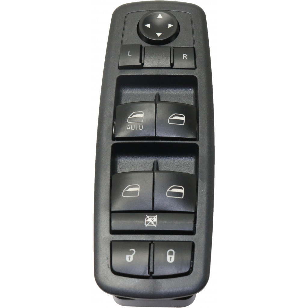 For Dodge Nitro Window Switch 2007 08 09 10 2011 Driver Side | Front | w/o Passenger Auto Down | Black (CLX-M0-USA-RD50520008-CL360A70)