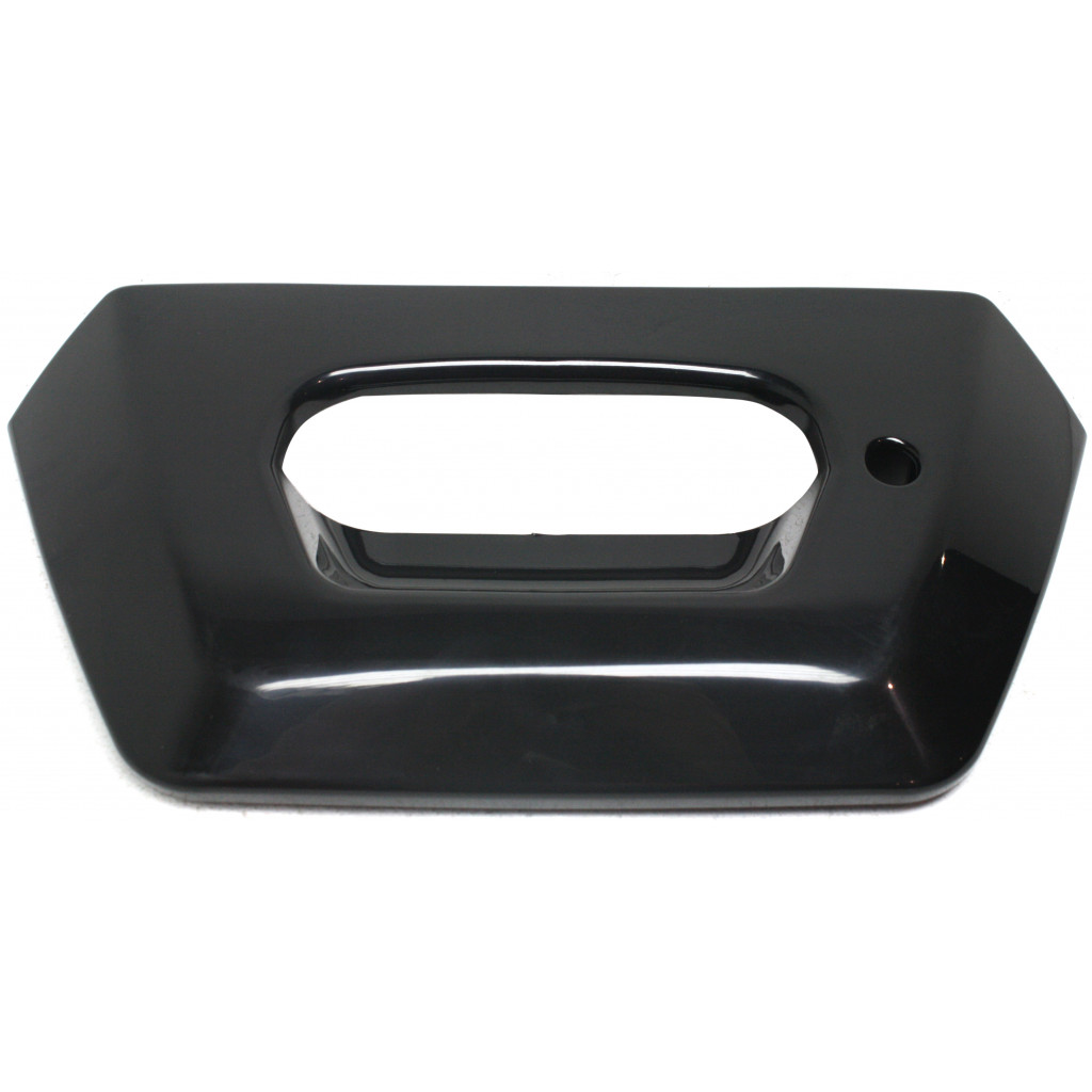 For Chevy Avalanche 1500 / 2500 Tailgate Handle Bezel 2002 03 04 05 2006 | Smooth Black | Plastic | 15094722 | GM1916104 (CLX-M0-USA-REPC580729-CL360A70)