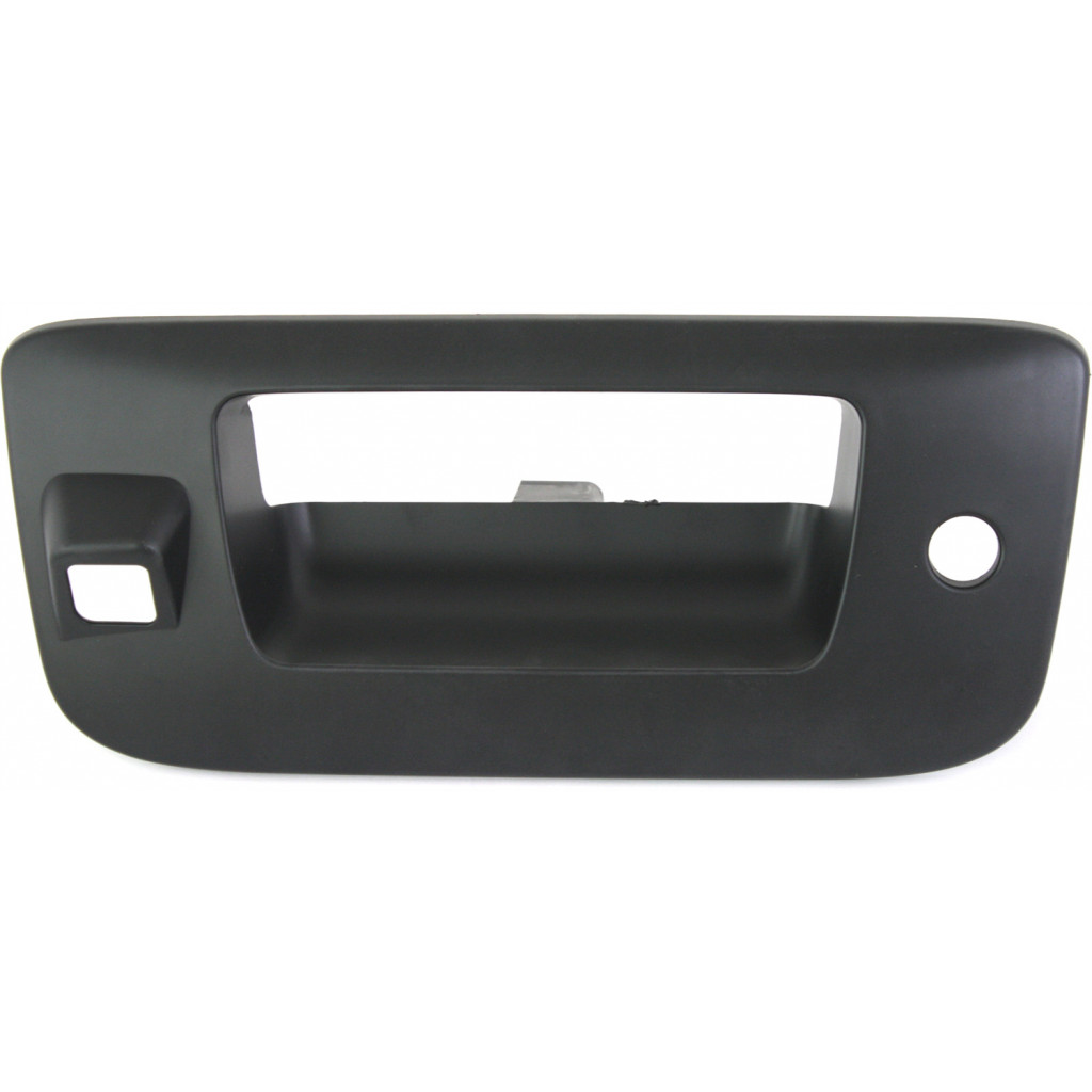 For Chevy Silverado 1500 Tailgate Handle Bezel 2007-2013 | Outside | w/ Cam & Key Hole | Excludes 2007 Classic | Primed | Plastic (CLX-M0-USA-REPC580742-CL360A70)