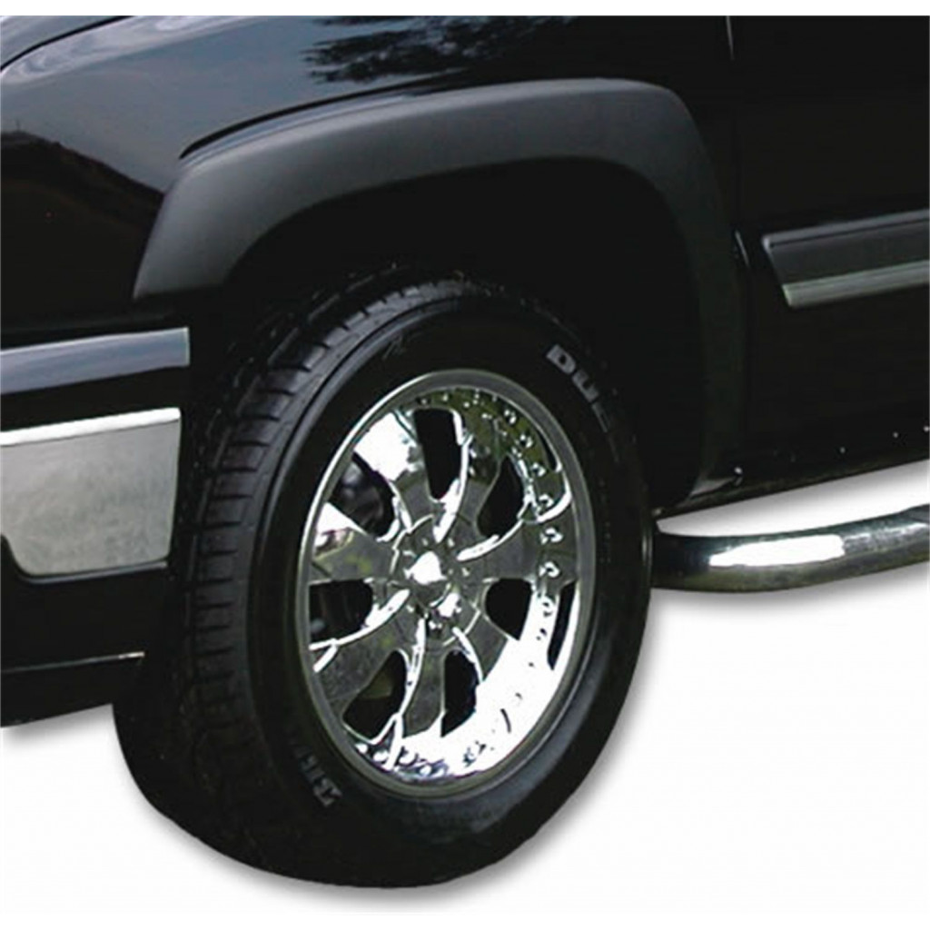 Stampede For Chevy Silverado 3500 2001-2003 Fender Flares Text | Original Riderz Smooth 4pc Excludes Stepside (TLX-sta8608-5-CL360A70)