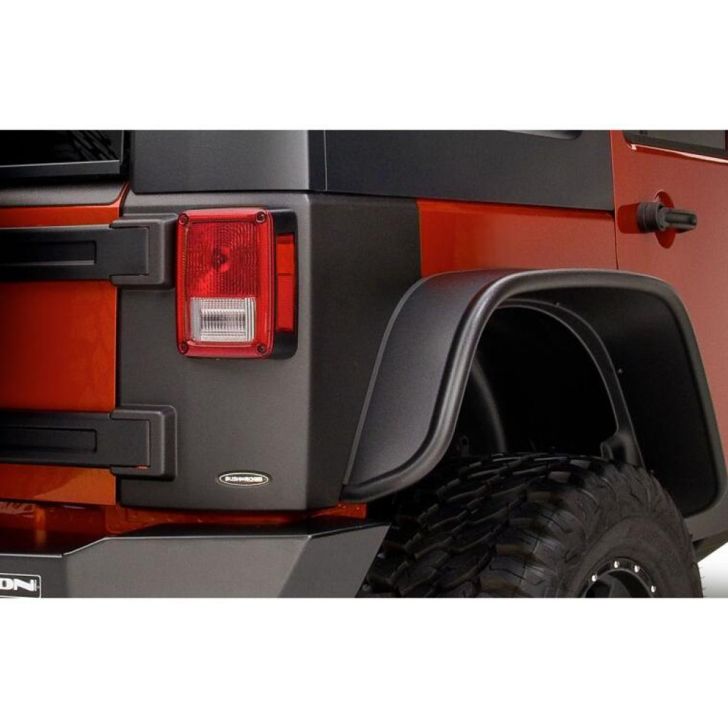 Bushwacker For Jeep Wrangler JK 2018 Trail Armor Rear Corners - Black | (TLX-bus14010-CL360A71)