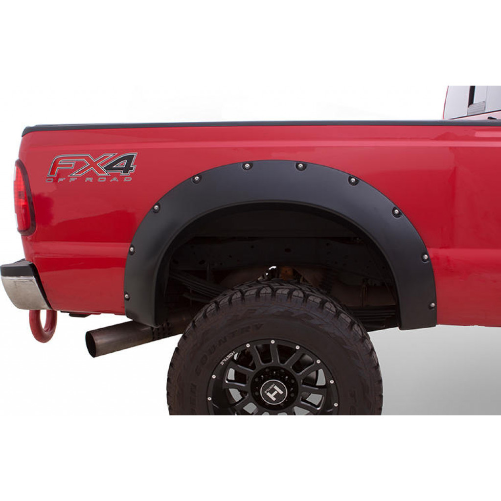 Bushwacker For Ford F-350 1992 - 1997 Fender Flare Cutout Style | 2pc Black | (TLX-bus20022-11-CL360A74)