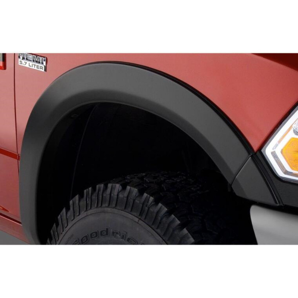 Bushwacker For Dodge Ram 3500 2010 Fender Flares Fleetside OE Style 4pc | 76.3/98.3in Bed - Black (TLX-bus50917-02-CL360A73)