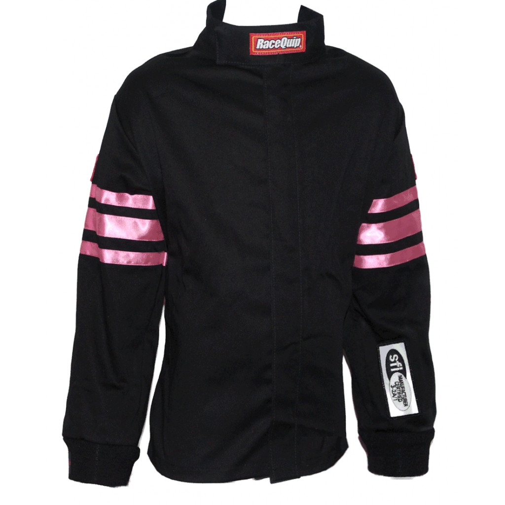 RaceQuip SFI-1 JR. Jacket | Pink Trim | KLarge | (TLX-rqp1960895-CL360A70)