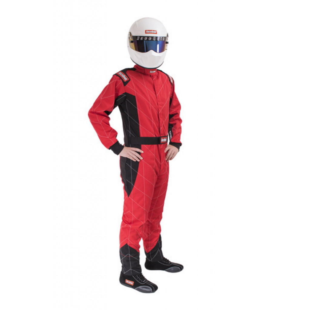 RaceQuip Chevron-1 Suit - SFI-1 | 2XL | Red | (TLX-rqp130917-CL360A70)