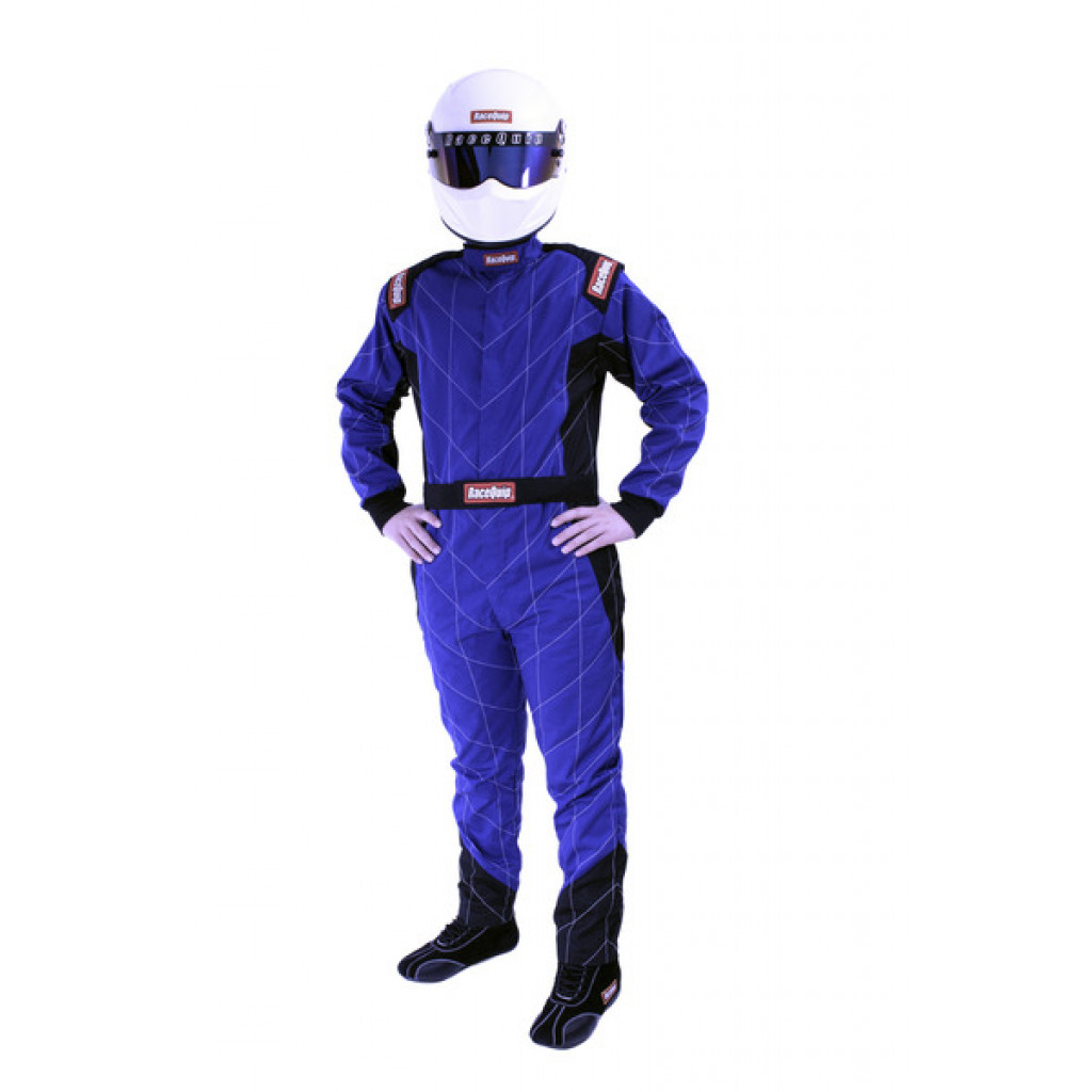 RaceQuip Chevron-1 Suit SFI-1 | XL | Blue | (TLX-rqp130926-CL360A70)