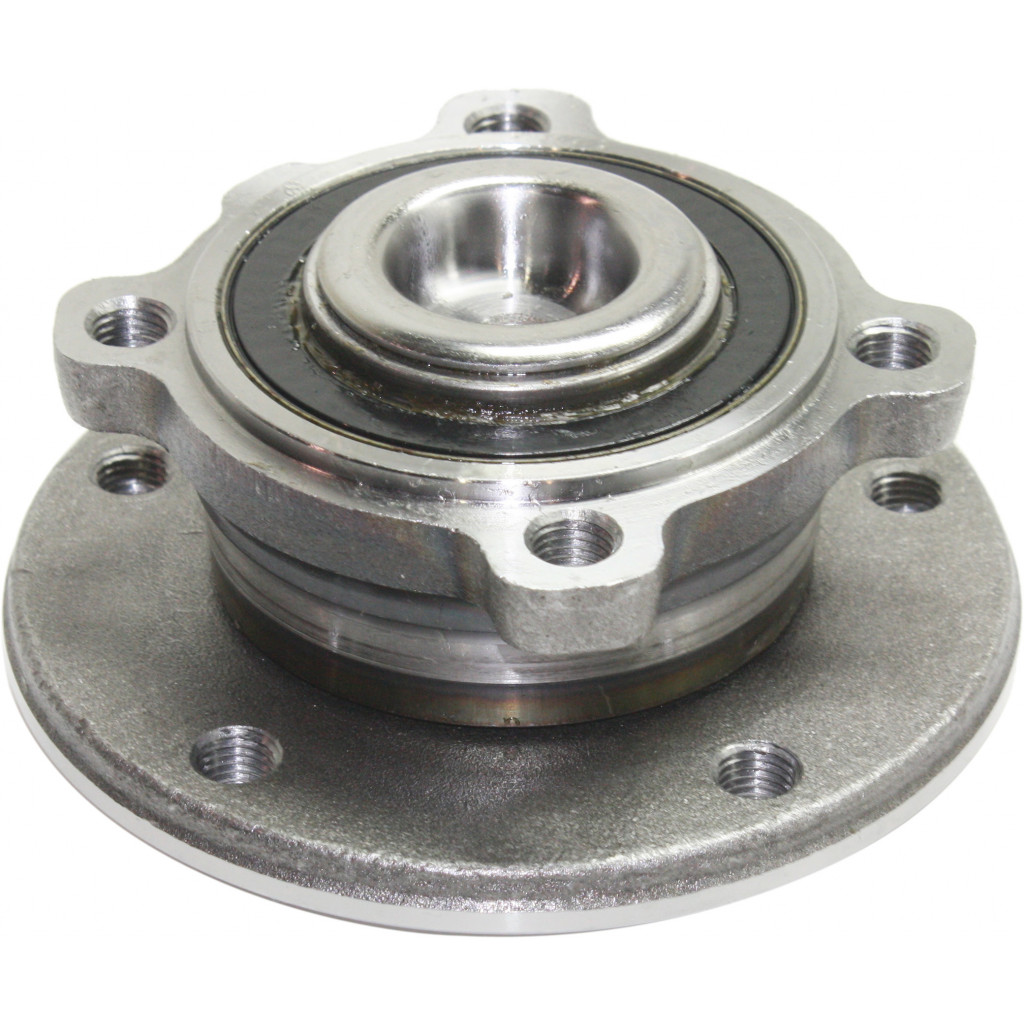 For BMW 650i / 645Ci Wheel Hub Assembly 2004-2010 Driver OR Passenger Side | Single Piece | Front | 5 Lugs | Non-Driven Type (CLX-M0-USA-REPB283716-CL360A72)