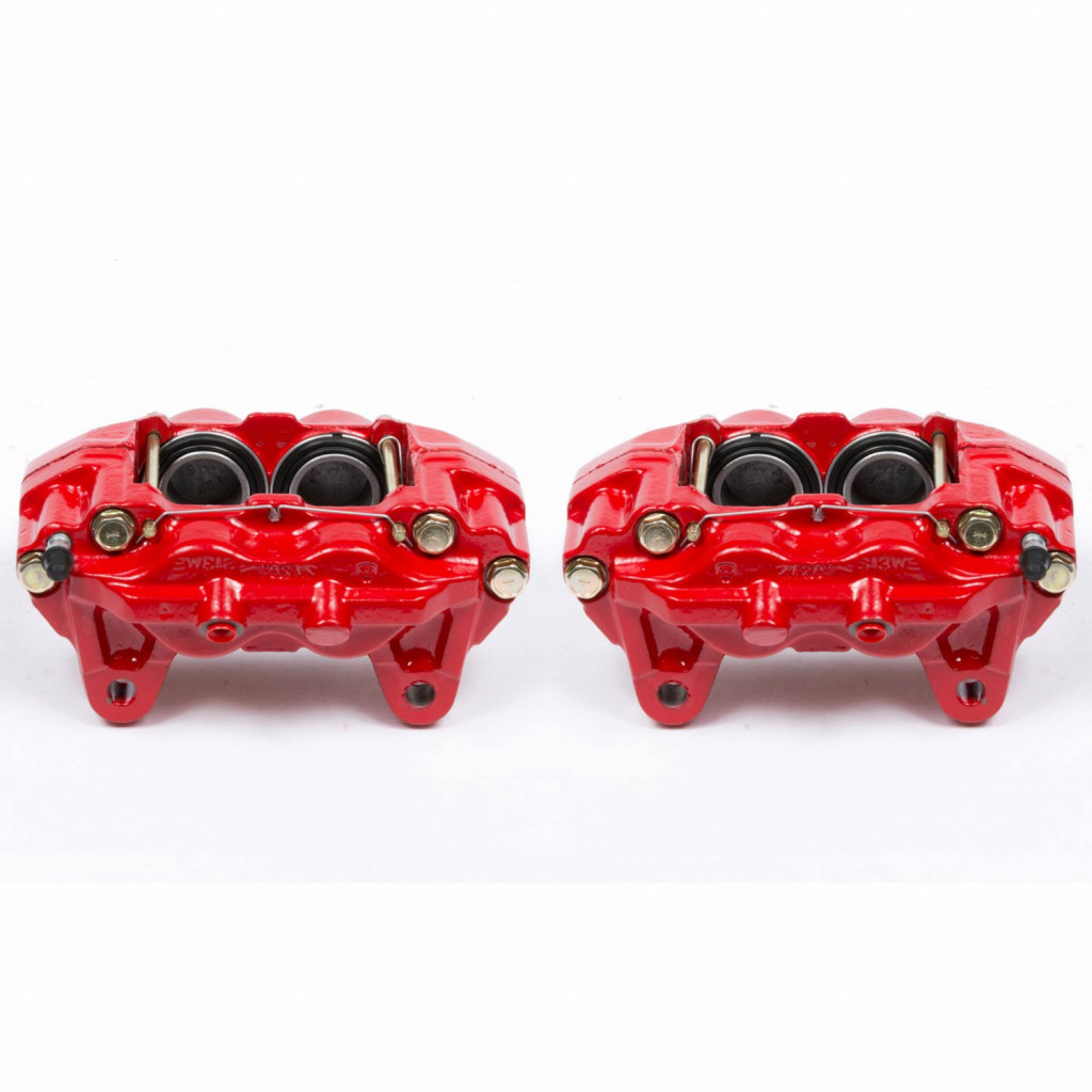 Power Stop 01-03 Toyota Sequoia Front Red Calipers w/o Brackets - Pair (TLX-psbS2632-CL360A70)