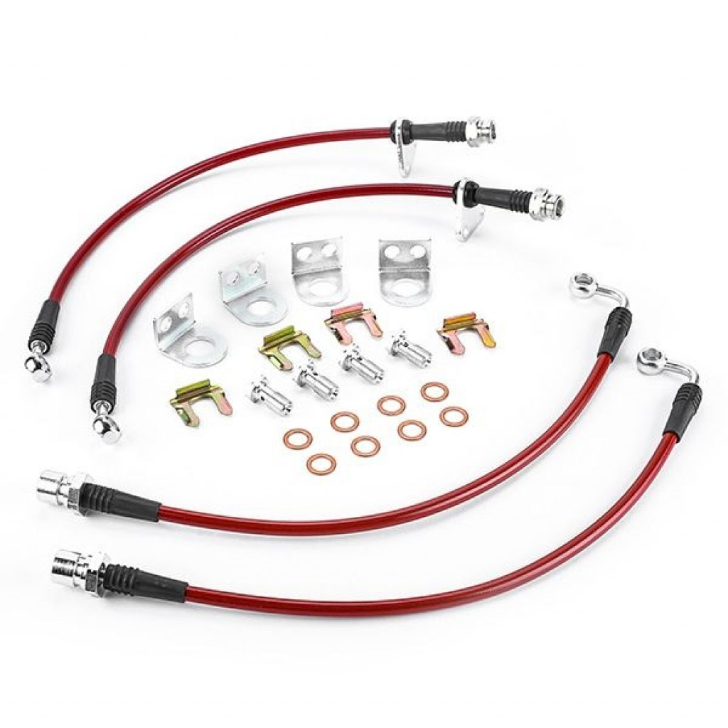 Power Stop 07-17 Ford Expedition Front & Rear SS Braided Brake Hose Kit (TLX-psbBH00169-CL360A70)