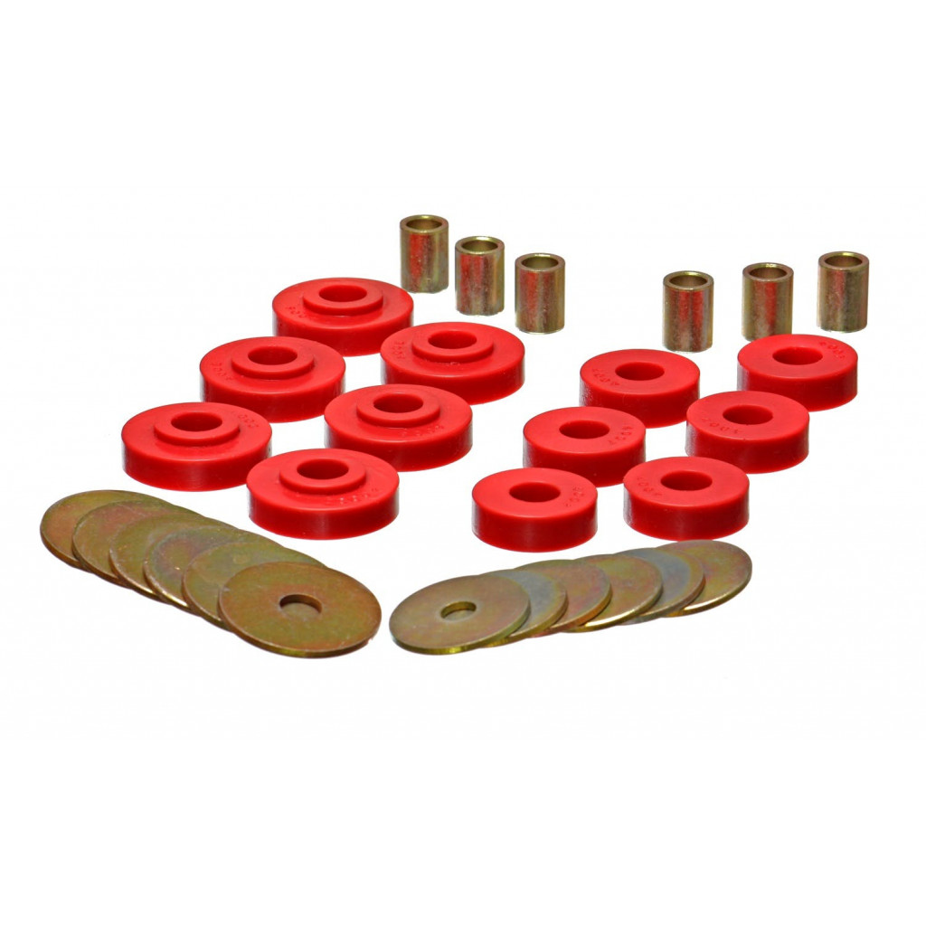 Energy Suspension For Chevy Corvette 1963-1969 Body Mount Set Red | (TLX-eng3.4102R-CL360A70)