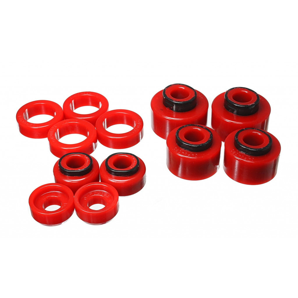 Energy Suspension For Ford F-250/F-350 Super Duty 1999-2007 Body Mount Set Red | 2WD/4WD (TLX-eng4.4121R-CL360A70)