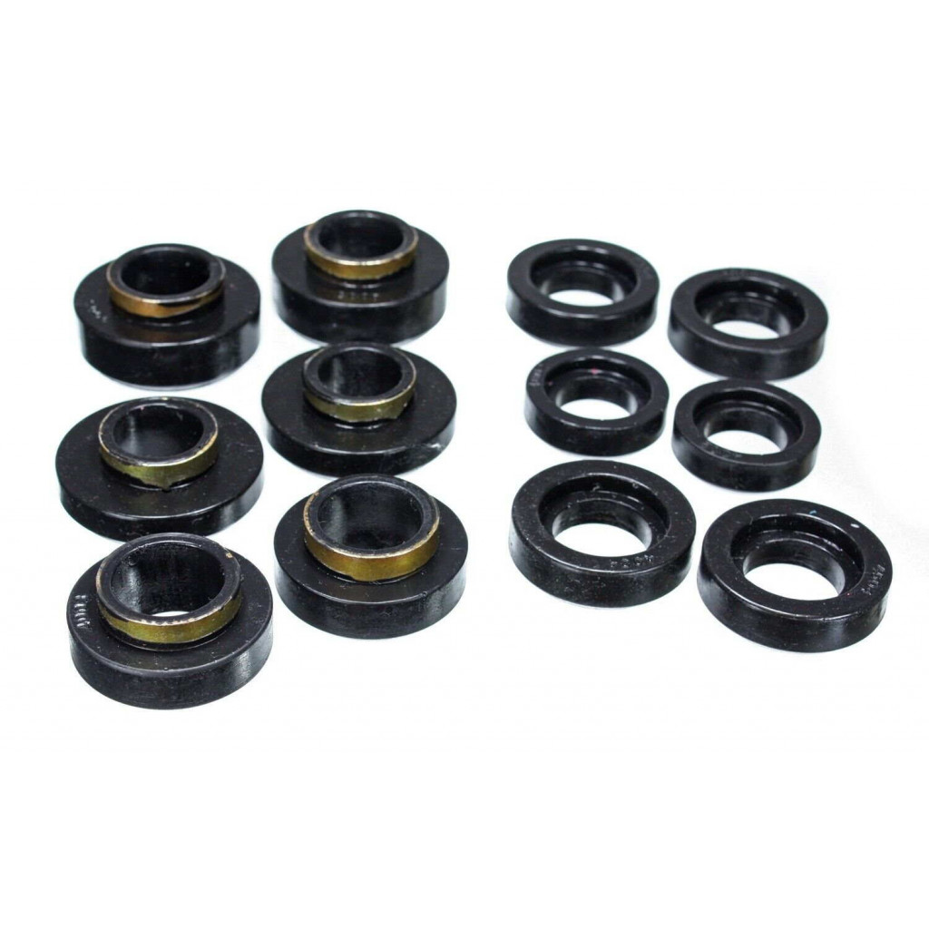 Energy Suspension For Chevy Camaro 1967-1981 Body Mount Bushing Set - Black | Frame Radiator Support (TLX-eng3.4101G-CL360A71)