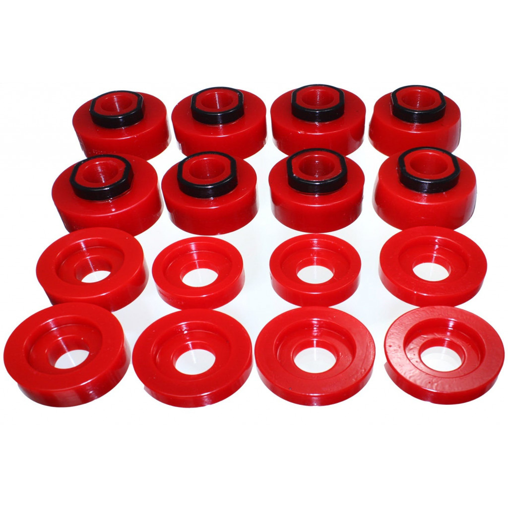 Energy Suspension For Ford F-250 Super Duty 2013-2016 Body Mount Set Red | (TLX-eng4.4124R-CL360A70)