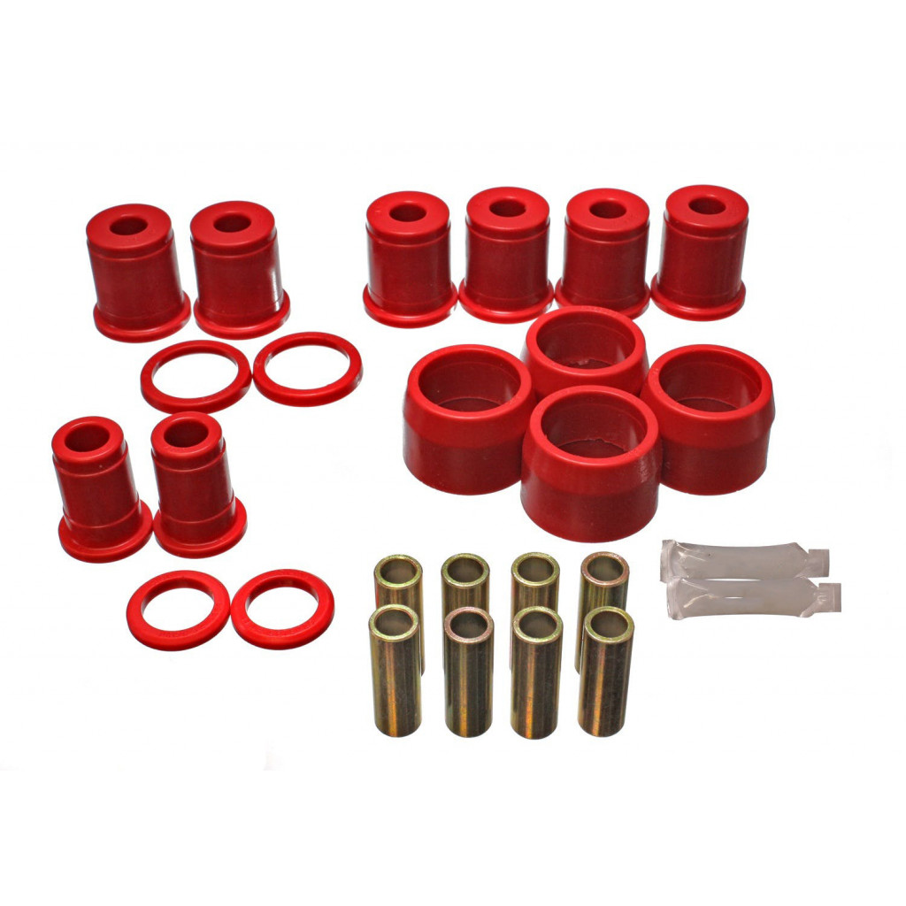 Energy Suspension For Chevy Caprice 1966-1969 Control Arm Rear Red | w/ Thrust Washers (TLX-eng3.3149R-CL360A70)