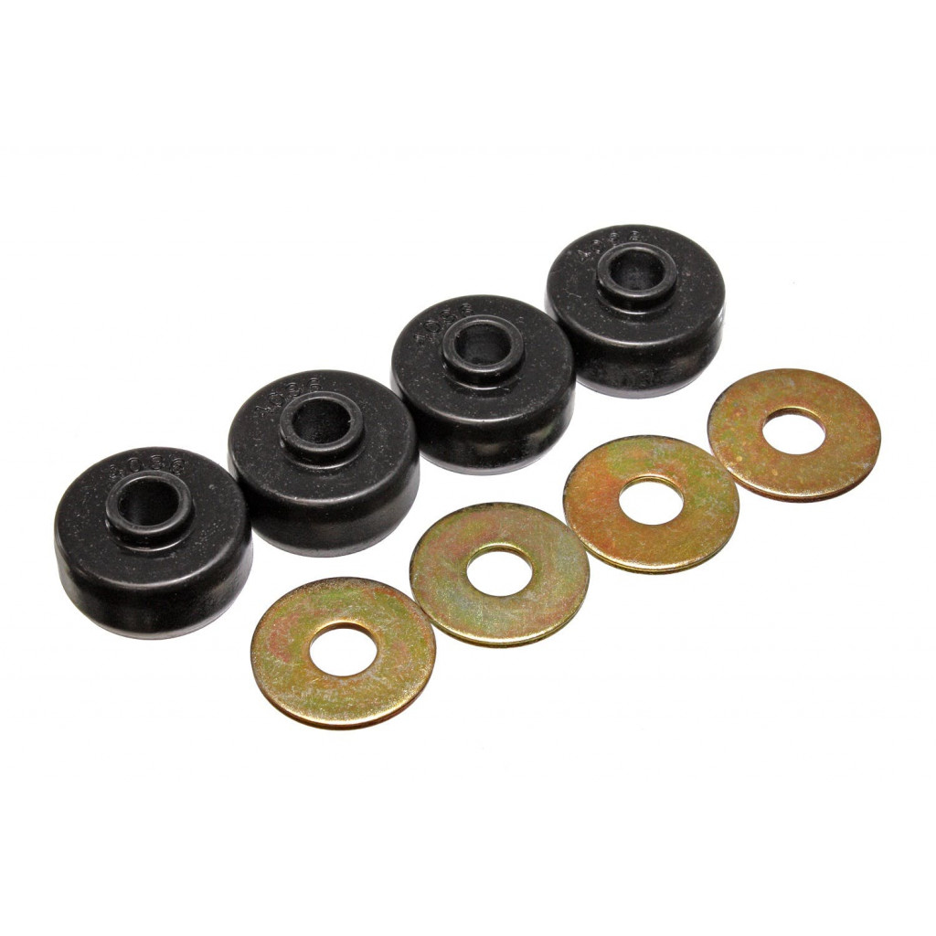 Energy Suspension For GMC C2500/C3500 1988-2000 Spring Cushions Leaf Spring | Black , Rear, Bushing Set (TLX-eng3.2123G-CL360A82)