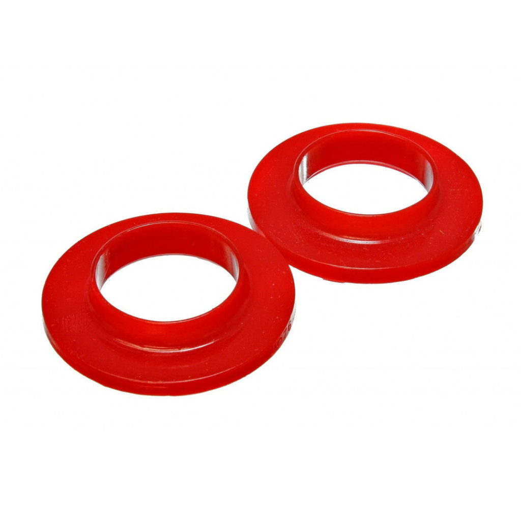 Energy Suspension Universal Coil Spring Isolators 2 1/8in ID 3 3/4in OD | 3/4in H Red 2 per set (TLX-eng9.6118R-CL360A70)