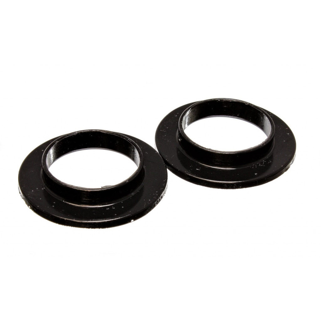 Energy Suspension Coil Spring Isolators - 2 3/16in I.D 3 1/2in O.D 11/16in H | Universal 2 per set Black (TLX-eng9.6103G-CL360A70)