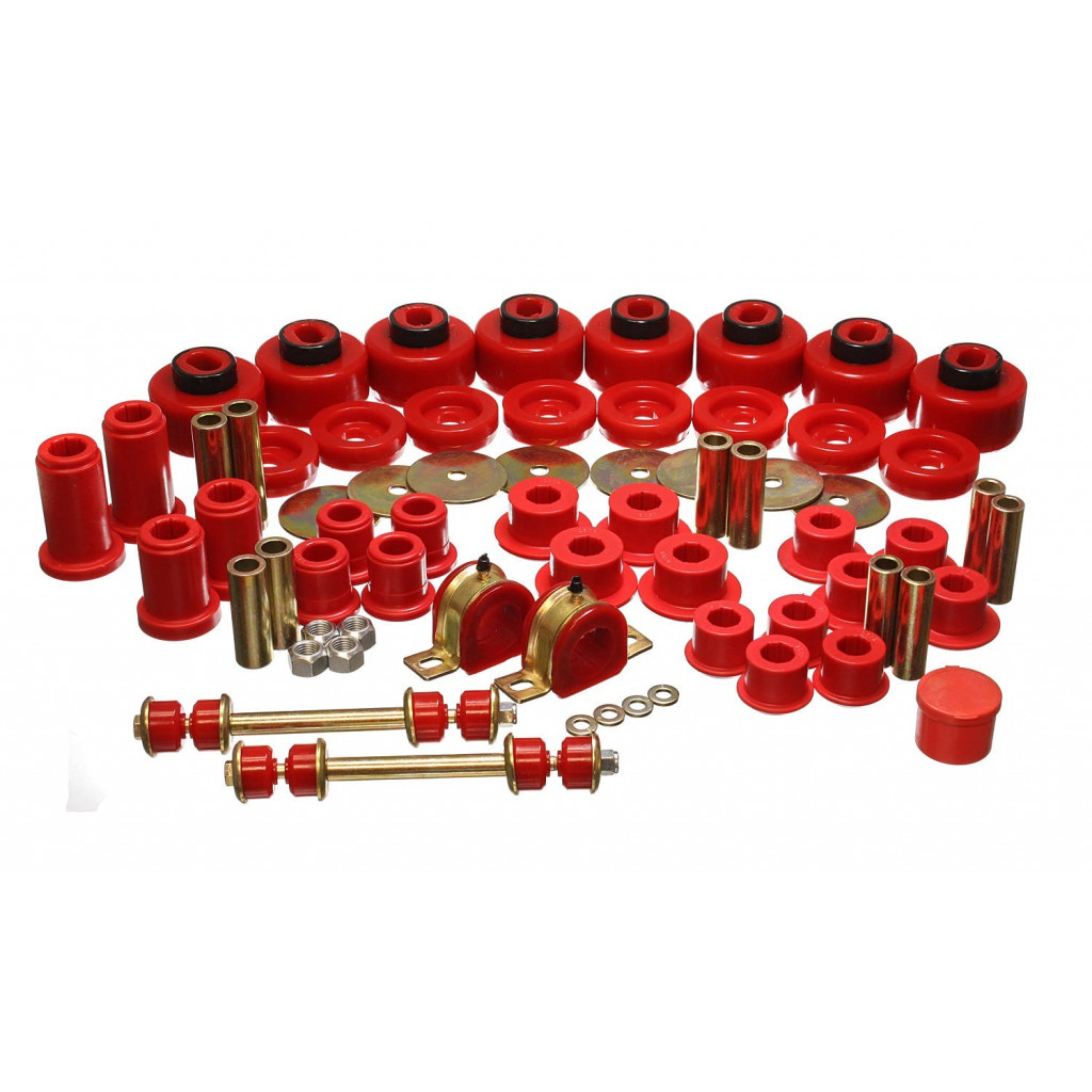 Energy Suspension For Chevy Silverado 2500HD 2001-2006 Hyper-Flex Master Bushing | Set 4WD Red (TLX-eng3.18128R-CL360A71)