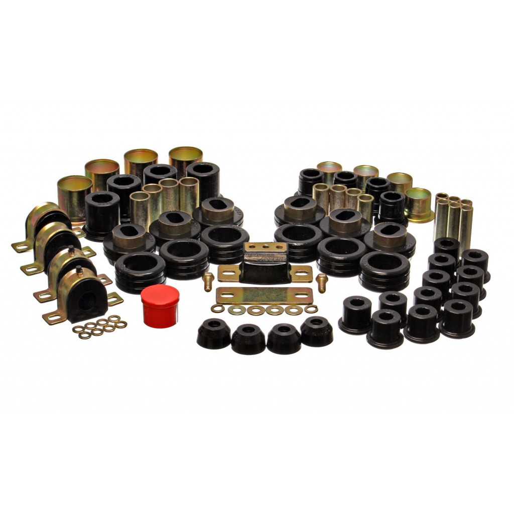 Energy Suspension For Chevy R10 2WD 1987 Hyper-flex Master Bushing Set | 1/2 Ton PickUp Black (TLX-eng3.18108G-CL360A72)
