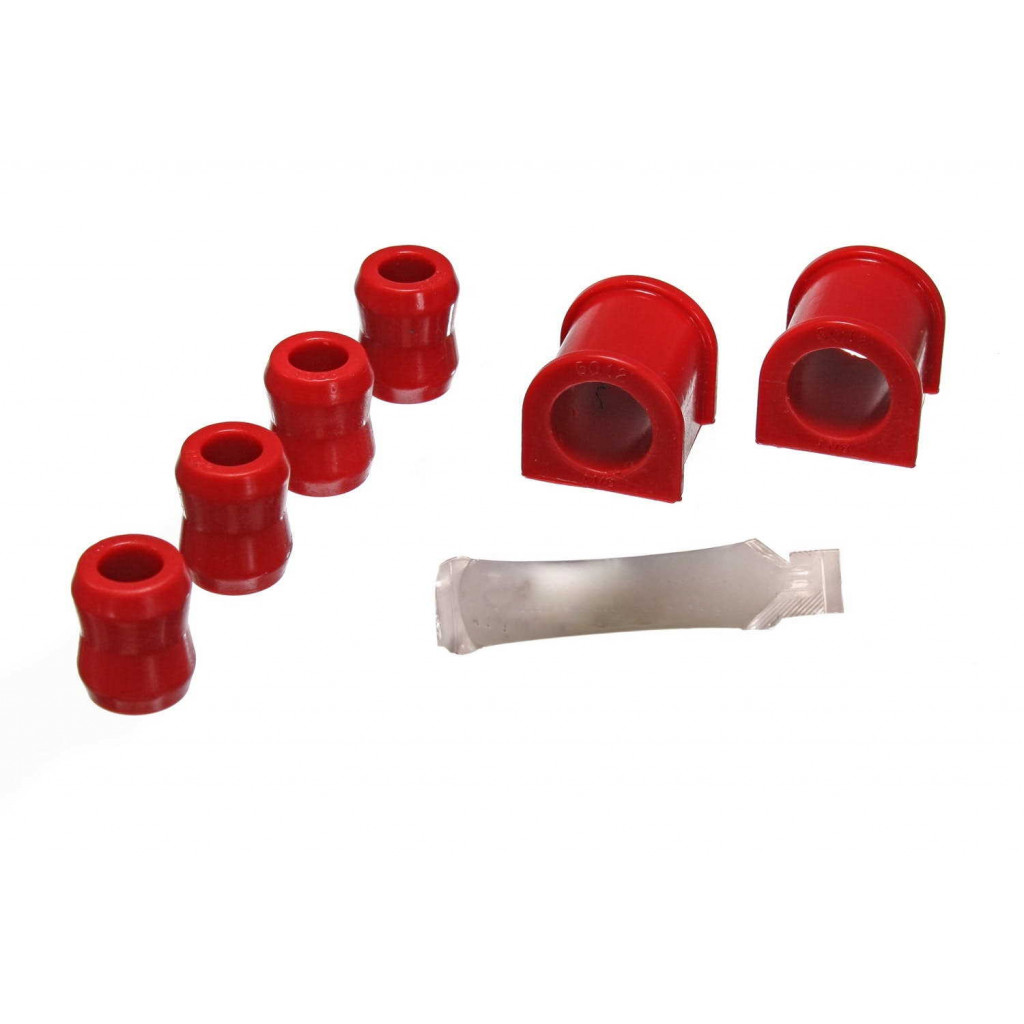 Energy Suspension For Jeep Wrangler 1987-1996 Sway Bar Bushing Set Red 1-1/8in | w/End Link Bushings Front (TLX-eng2.5107R-CL360A70)