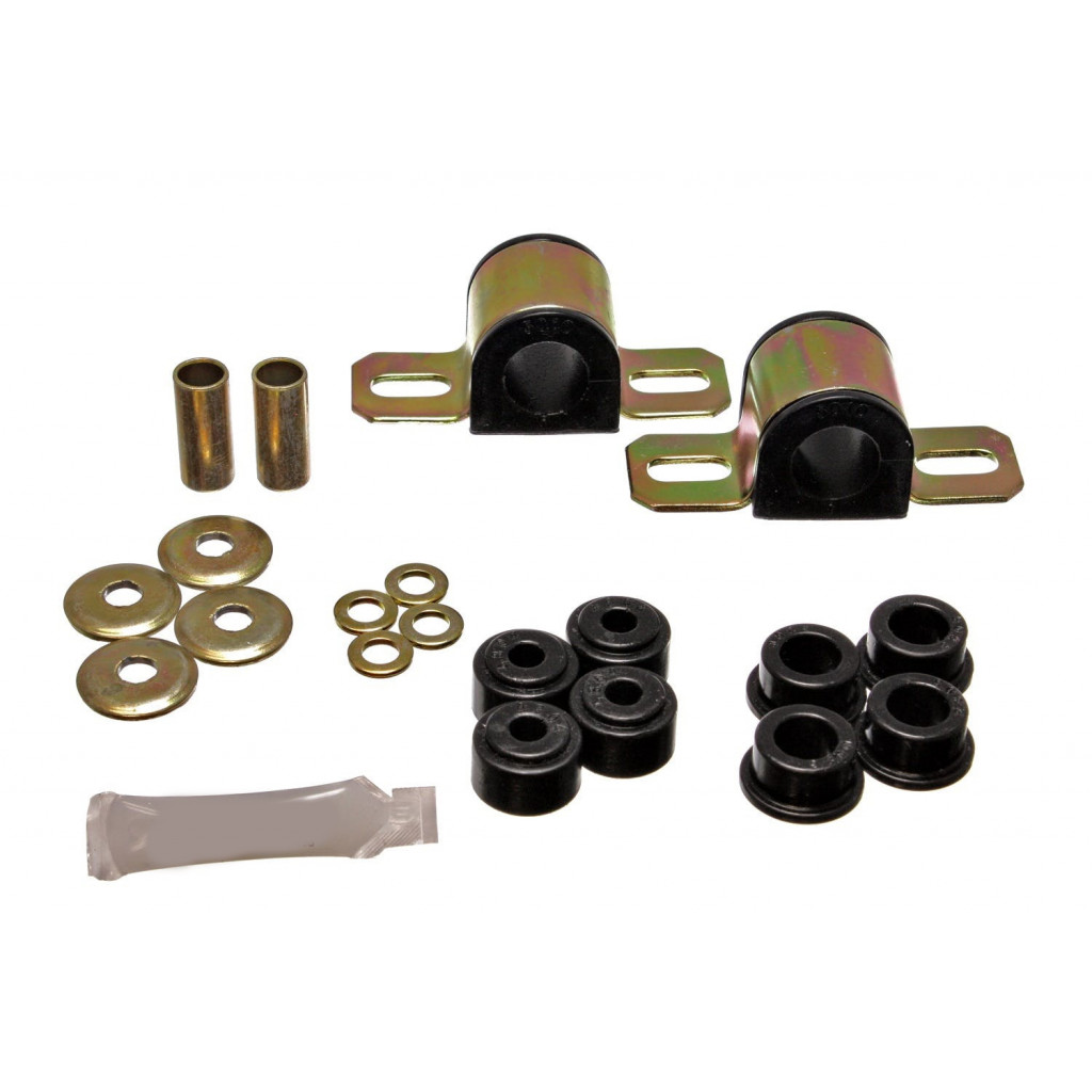 Energy Suspension For Jeep Grand Wagoneer 1984-1993 Sway Bar Bushing Set | Front | Black,w/End Link Bushings,25mm (TLX-eng2.5106G-CL360A71)