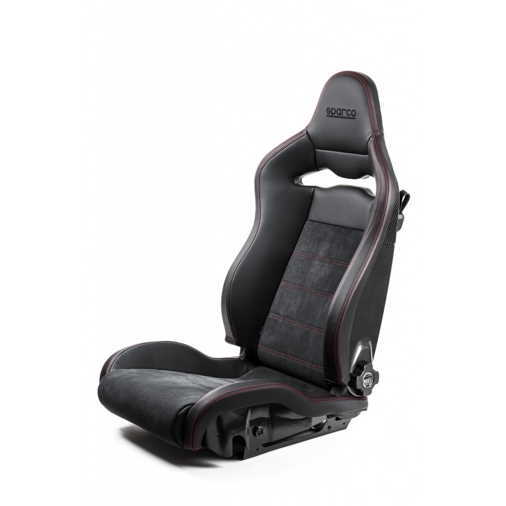 Sparco Seat SPX Special Edition Black/Red w/ Matte Carbon Shell Right | (TLX-spa00974ZMTNRRSDX-CL360A70)